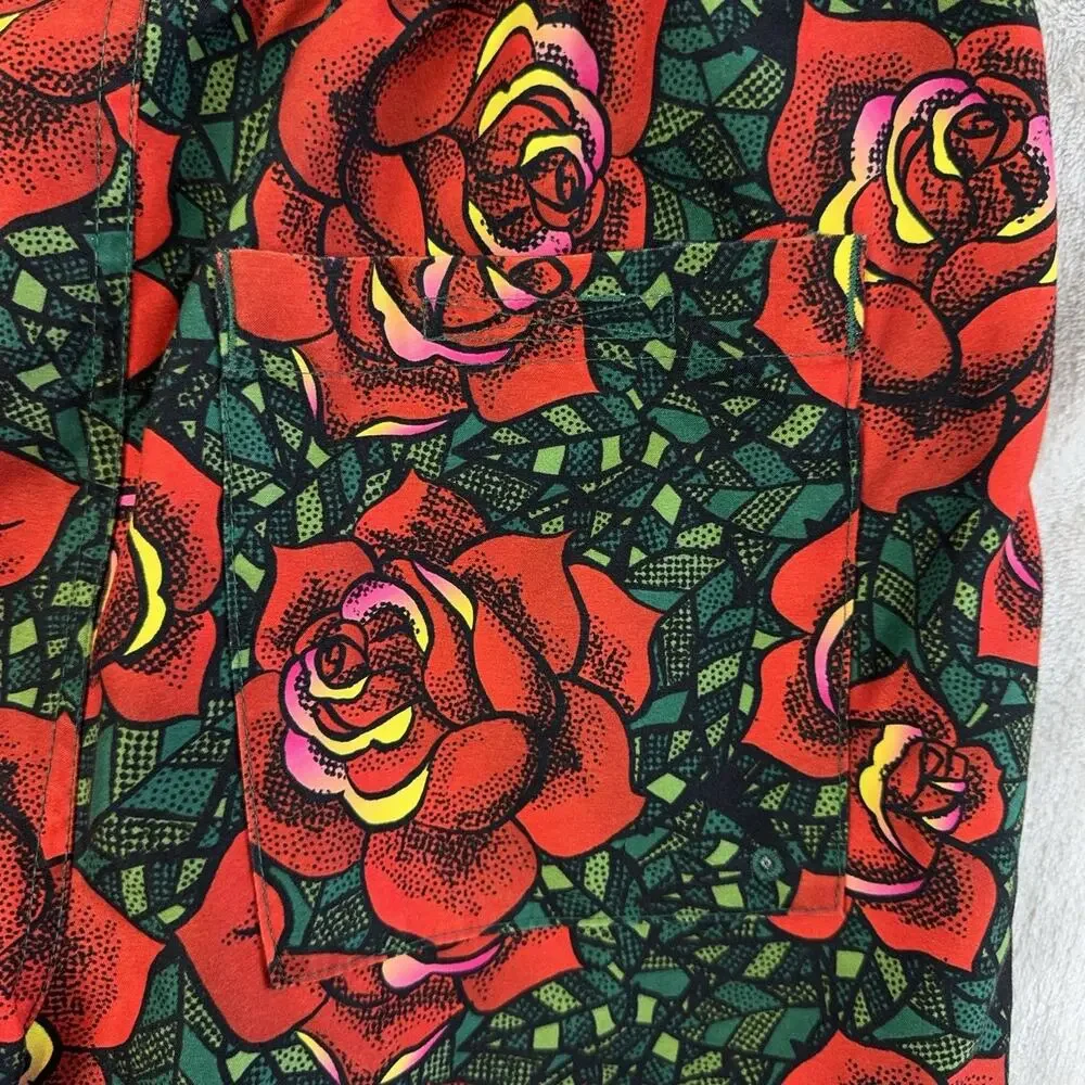 Empyre Rose Print Swim Board Shorts Men's Size Small Pockets Summer Skatercore
